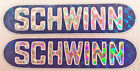 03382 Schwinn Vintage Old School Bmx Silver Blue Prizm Sting Decals