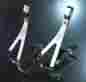 0990 05 Record Campagnolo Chrome Toe Clips Medium