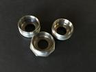 1.00mm Unbranded Chrome Bottom Bracket Cups French Thread 35 X No Lock Ring Stronglight
