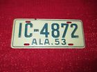 Ic-4872 1953 Free Shipping Alabama Car Vintage License Pedal Plate Bicycle