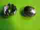 2219 Pyramid Accessories Crank Dust Covers Threaded Plastic Chrome Set Of 2