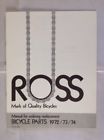 2625 Ross Vintage Bicycle Parts Ordering Brochure