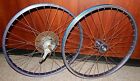 26x2.125he Ukai 1980 Old School 26 Rim Set Bmx Bike Blue Bicycle 2 Wheels Arai Drum Brake