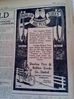 1916 4146 Mar 11 Newspaper Page Dunlop Bicycle Tires Seal Of Quality