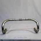 63-40 Cinelli Vintage Road Bike Handlebars 40 Cm 26.4 Mm Clamp Silver Alloy Drop