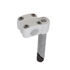 645137 New Alloy White Bolt Old School Bicycle Stem Bmx Mtb