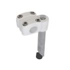 654238 New Alloy White Bolt Old School Bicycle Stem Bmx Mtb