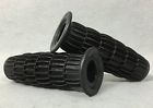 68-1a Waffle Grips Ogk Vintage Old School 1970s Bmx Black Handlebar See Pics