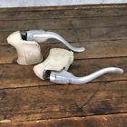 9785 Vintage Dia Compe Drop Bar Brake Levers White Ame Hoods