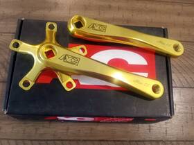 91-8088g Ac Vintage / Rare Racing Mini Le Bmx Cranks Gold In Original Box Never Used