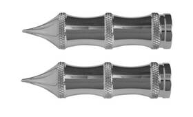 Accutronix Pt120-slc Shifter/brake Pegs - Tribal 4 Inch Chrome