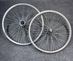 Alex Rims Yo2000 Set Mid School Old Bmx 20 Inch 48 Spoke Red Anodized Hubs