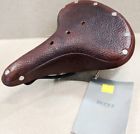 B66s Brooks Vintage Nos Saddle Brown Textured Made In England Upright