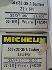 320-035 Bicycle Vavle 550 3 Presta Pv 22 Tubes 8 1 Fv Pair Bike Michelin