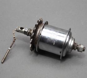 140b-4 Brampton 3-speed Internal Gear Hub English 40h Sturmey-archer Aw Clone