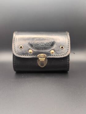 Brooks Sb73 Vintage England Gent Leather Bicycle Tool Bag - Made In Great Brit