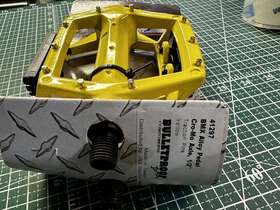 41297 Bulletproof Bmx Pedals Nos Components Platform Pedals. 1/2 Inch Cr-mo Old Mid School