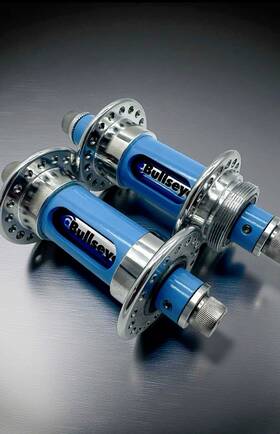 56654 Bullseye Retro Slotted Custom One Off Se Blue Hubs 36h