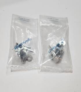 0110056 Campagnolo Nos Vintage Pedal Toe Clip Flip Tabs Alloy New In Bag