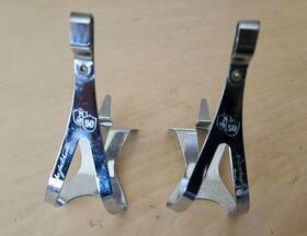 1183000 Campagnolo #1183000 Nos 50th Anniversary Pedal Toe Clips Size L Free Usa Shipping
