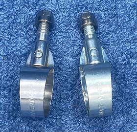 2037 Campagnolo #2033 #2037 Nos And Nuovo / Super Record Brake Lever Bar Clamps Nuts