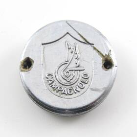 7136059 Campagnolo Athena Shield Logo Chromed Plastic Single Crank Dust Cap 1980-90s