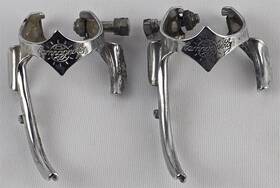 Bicycl3 Campagnolo Vintage Bike Shift Cable Guide Clamp-on Lot Of 2