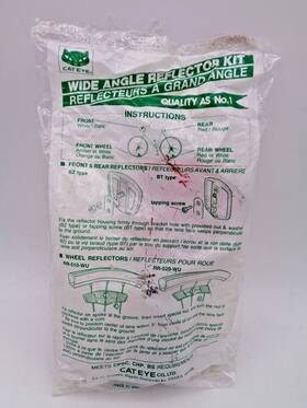 Rr-620 Cateye Rr-510 Vintage Cat Eye Wide Angle Reflector Kit - Nos Spoke Mount Front And Rear