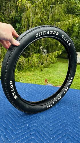 Xke990 Cheater Slick Xke 990 1976 Huffy 20x2.125 Raised White Tire Vintage Muscle Bike