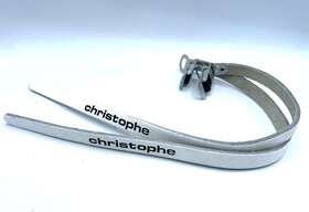 Christophe 643187010600 Leather Straps Made In France White Nos