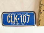 Clk107 Vintage Connecticut Bicycle License Plate