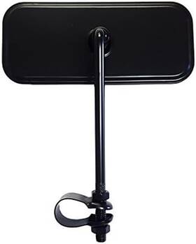 633241 Cycle Rectangle Bicycle Mirror All Black. Lowrider Beach Cruiser Chopper