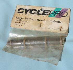 04-02-155 Cycle Pro Cyclepro Nos Triple Bottom Bracket Spindle 3pc Old School Bmx Mini Road Bike Nip