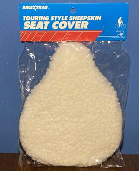 Cycle Products Company 554404 Vintage Cycling Touring Style Sheepskin Seat Cover - Cpc Bike Bicycle 80s Nos