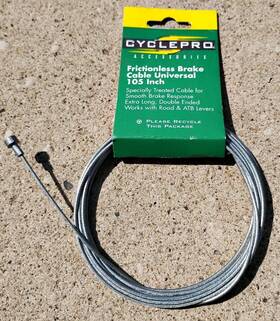 Cyclepro 53-00-201 Cycle-pro Double End Universal Brake Inner-wire Nos 105 Inch Frictionless