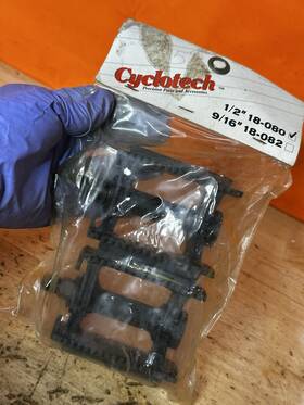 18-080 Cyclotech Nos 1990 S Rat Trap Bmx Bike Pedals 1/2 Inch
