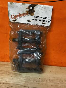 18-082 Cyclotech Nos 1990 S Rat Trap Bmx Bike Pedals 9/16 Inch Mtb
