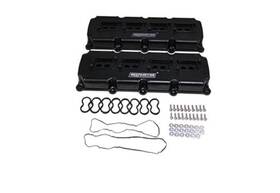 Deepmotor Dm-5034 Aluminum Fabricated Valve Covers For Gen 3 Iii Hemi 5.7l 6.1l 6.4l Black