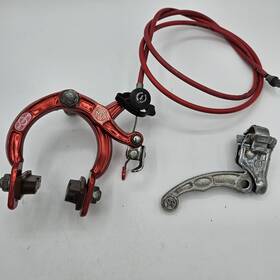 Mx900 Dia-compe 0381 Rare Old School Bmx Red Rear Brake Caliper Housing And Lever