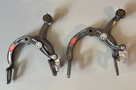 0383 Dia-compe Vintage Brake Parts Charcoal Lot Of 2 Old Stock