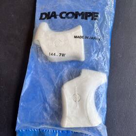 177.4w Dia-compe Vtg Nos Non-aero Brake Hoods White Japan 144 Trek Fuji Univega Nishiki