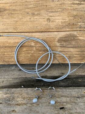 810427d Dia-compe Old School 80 S Lot-brake Cable Housing -cable Clamps 25.4 Bmx