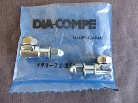 993-70 Dia-compe 2 Nos Anchor Tie Brake Pinch Bolt Side Pull Vintage Flat Head