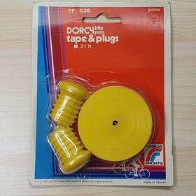 Bp-g28 Dorcy Nos Bike Pals Tape And Plugs G28 Yellow Handlebar Grip 21 Ft New Old Stock