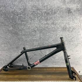 98798 Gary Fisher Bmx Frame Trek Fork 14mm Old School 90s 19.5 Tt Black Painted