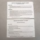 Grafton Vintage Performance Instruction Sheets