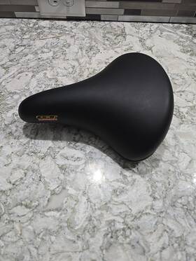 2266 Gt Bicycles Vintage Seat Super Soft Spring Velo Viscount Bmx Mtb Padded Black