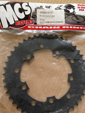 Gt04645 Gt Bicycles Nos Mcs 45t Black Mid School Vintage Bmx Chainring
