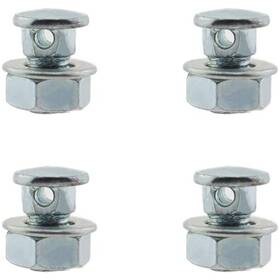 3721-sgwgb-4 Gzwzh 4pcs Silver Brake Cable Bean Flat Head Bicycle Adjuster Clip Locking Fastening