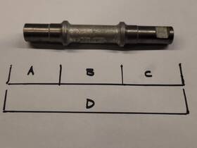 Hillip 390043 Nos Vintage Rare Spindle Cottered 131mm Brand Made In England